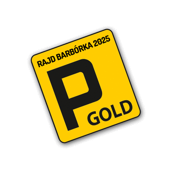Nalepka parkingowa VIP Parking GOLD Rajd Barbórka 2025