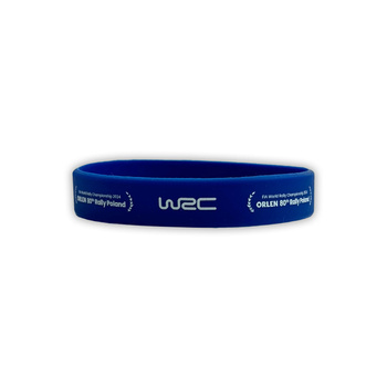 2024 Rally Poland WRC silicone wristband blue