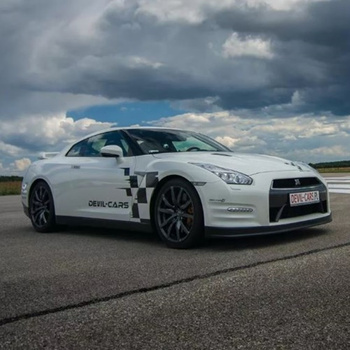 Driving behind the wheel of a Nissan GT-R on the track (1 lap)