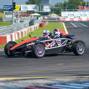 Driving behind the wheel of Ariel Atom on the track (2 laps)