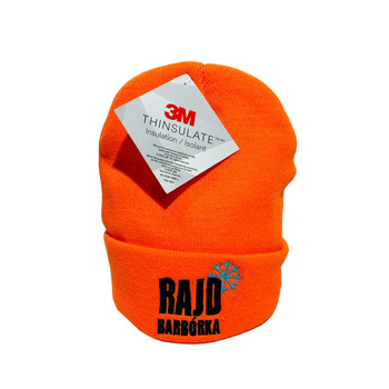 Waterproof orange winter cap 2023 Barbórka Rally