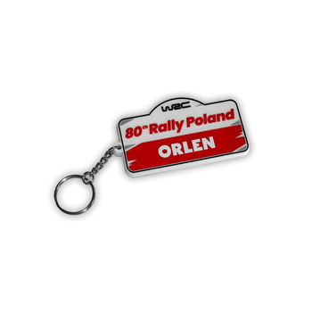 Rally Poland WRC 2024 rubber keyring